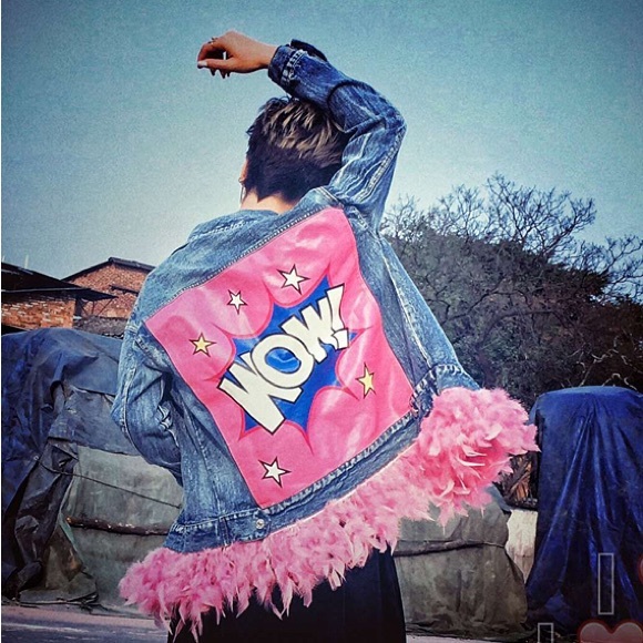 Fanke Jeans Jackets & Blazers - WOW artsy denim jacket